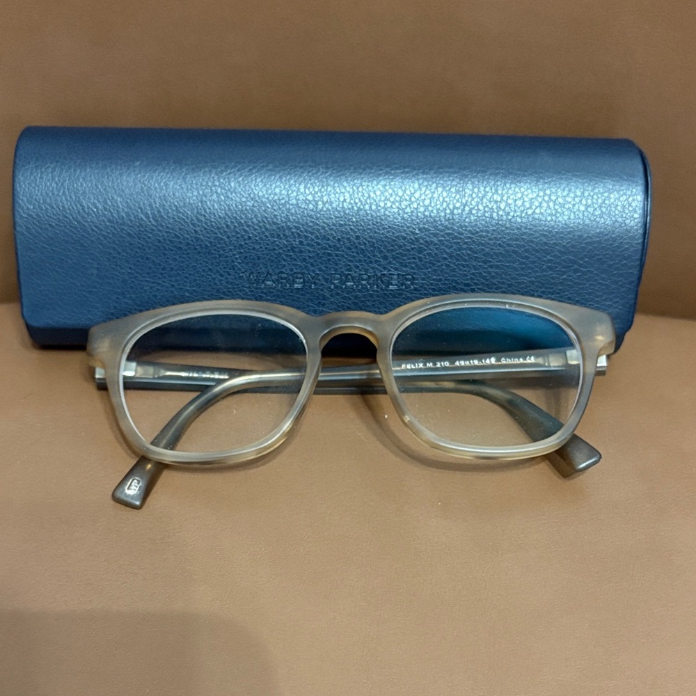 Warby Parker Felix m 210 Glasses with Blue Case unisex